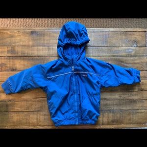 Patagonia Blue Hooded Coat 12 Months Baby